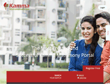 Tablet Screenshot of kammamatrimonial.com